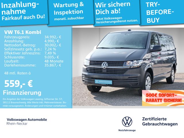 Volkswagen T6.1 Kombi 2.0 TDI Klima Navi GRA 7-Sitze PDC uv