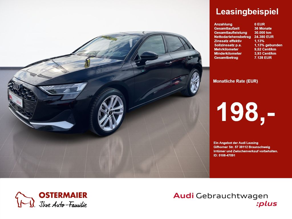 A3 Sportback ADVANCED TFSI 150PS LED.R-KAMERA.VI