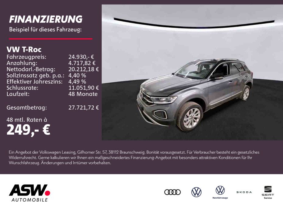 Volkswagen T-ROC Style 1.5TSI DSG  LED NAVI AHK ACC PDC SHZ
