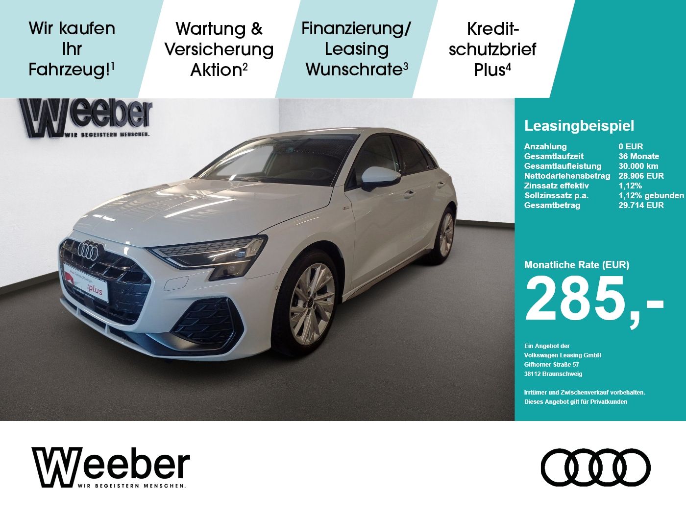 Audi A3 Sportback S line *LED*NAVI*KAMERA*VORB. AHK*