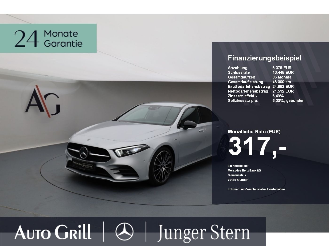 MERCEDES-BENZ A 200 Limousine Night Ambi Mbeam AppleCarplay
