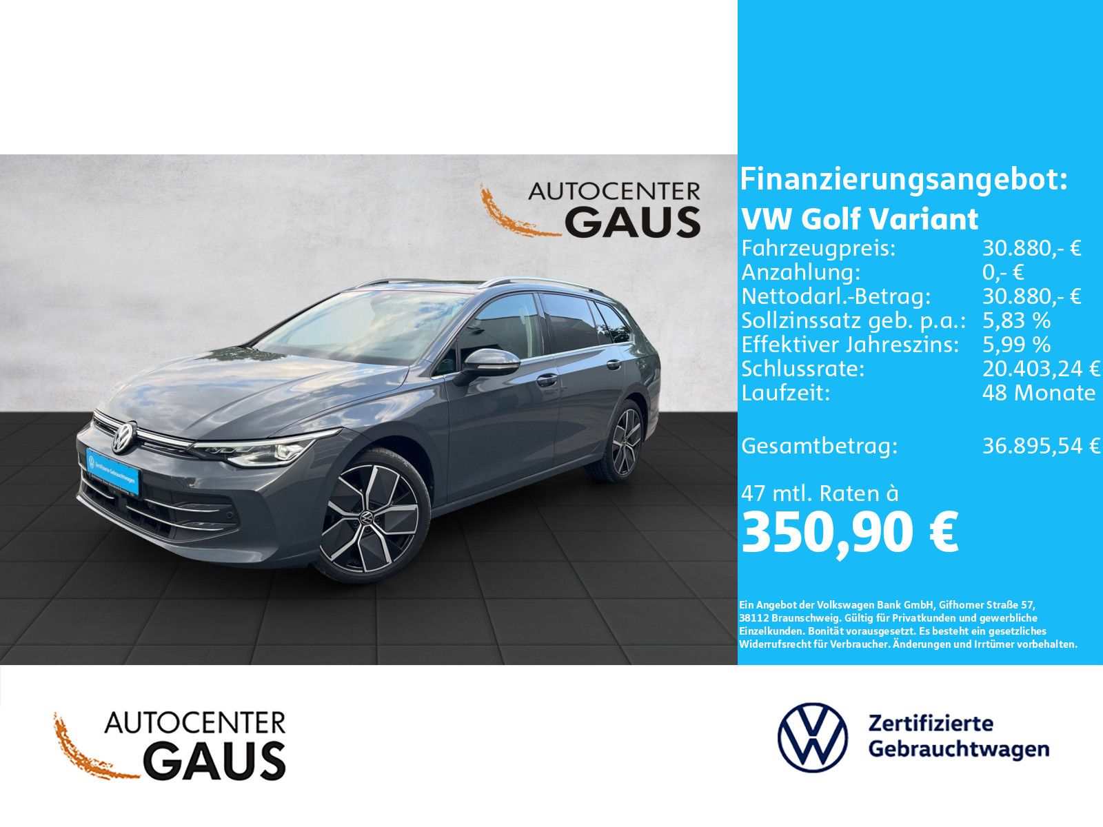Volkswagen Golf VIII Variant Style 1.5 eTSI DSG Navi Pano K foto 2