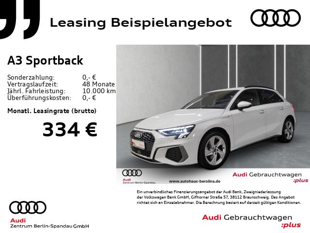 Audi A3 Sportback 40 TFSIe S Line S tro.*NAV+*LED+*