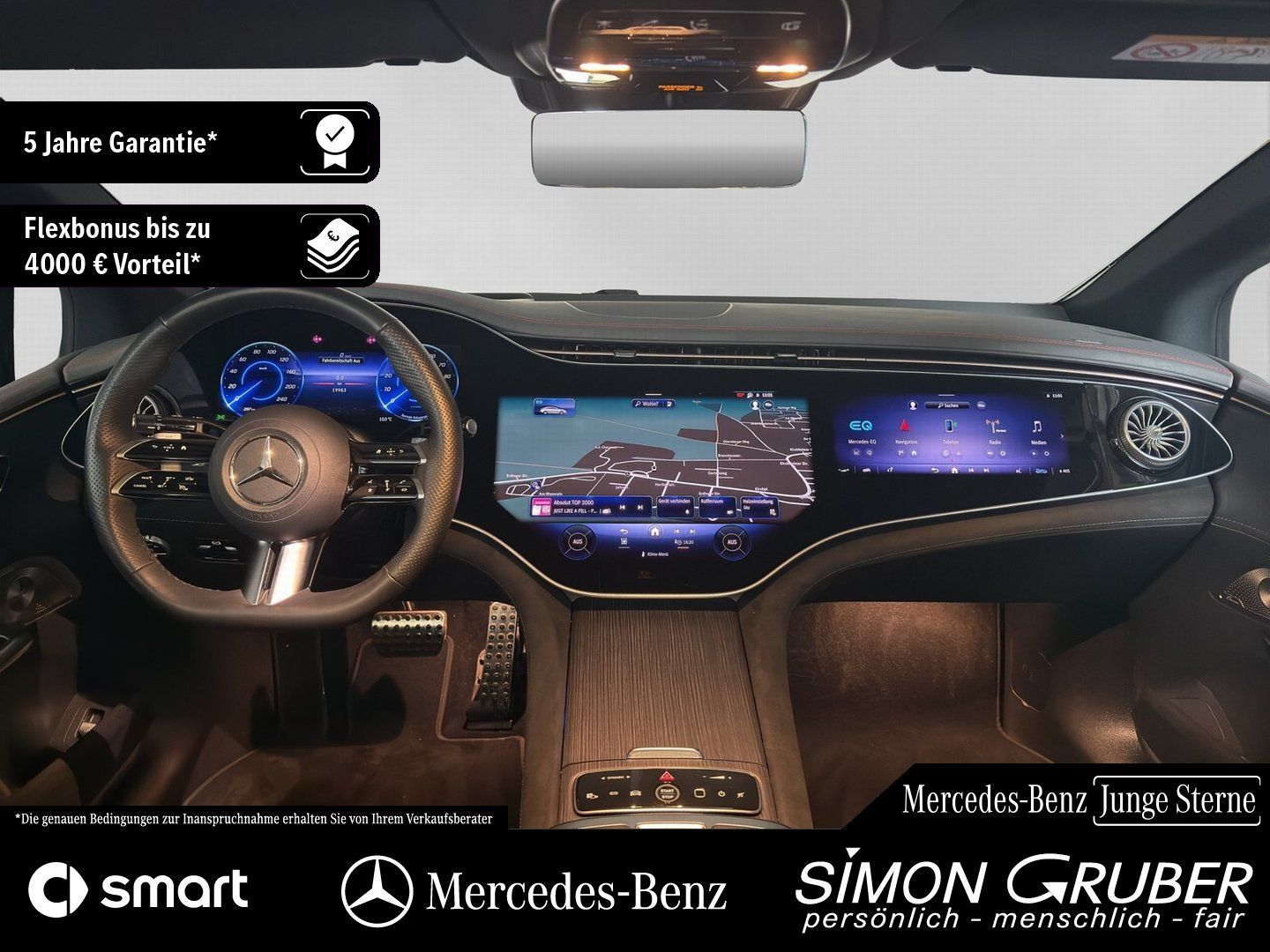 Fahrzeugabbildung Mercedes-Benz EQE 350 4M AMG Hyper Airmatic Massage Mod 2025