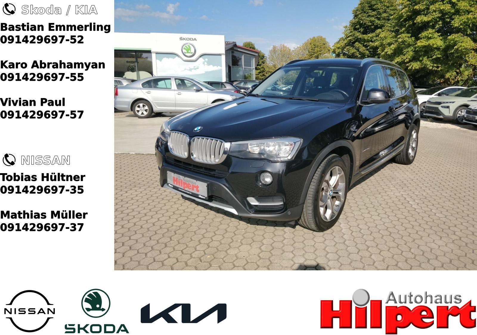 BMW X3 xDrive 20d 190PS AHK RFK 18"ALU LEDER NAVI KL