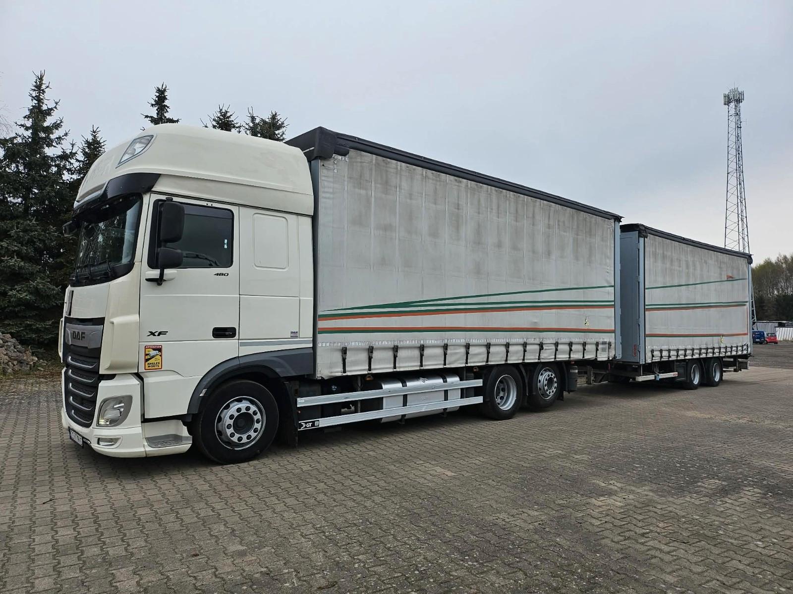 DAF XF 480 + TANDEM-durchladen