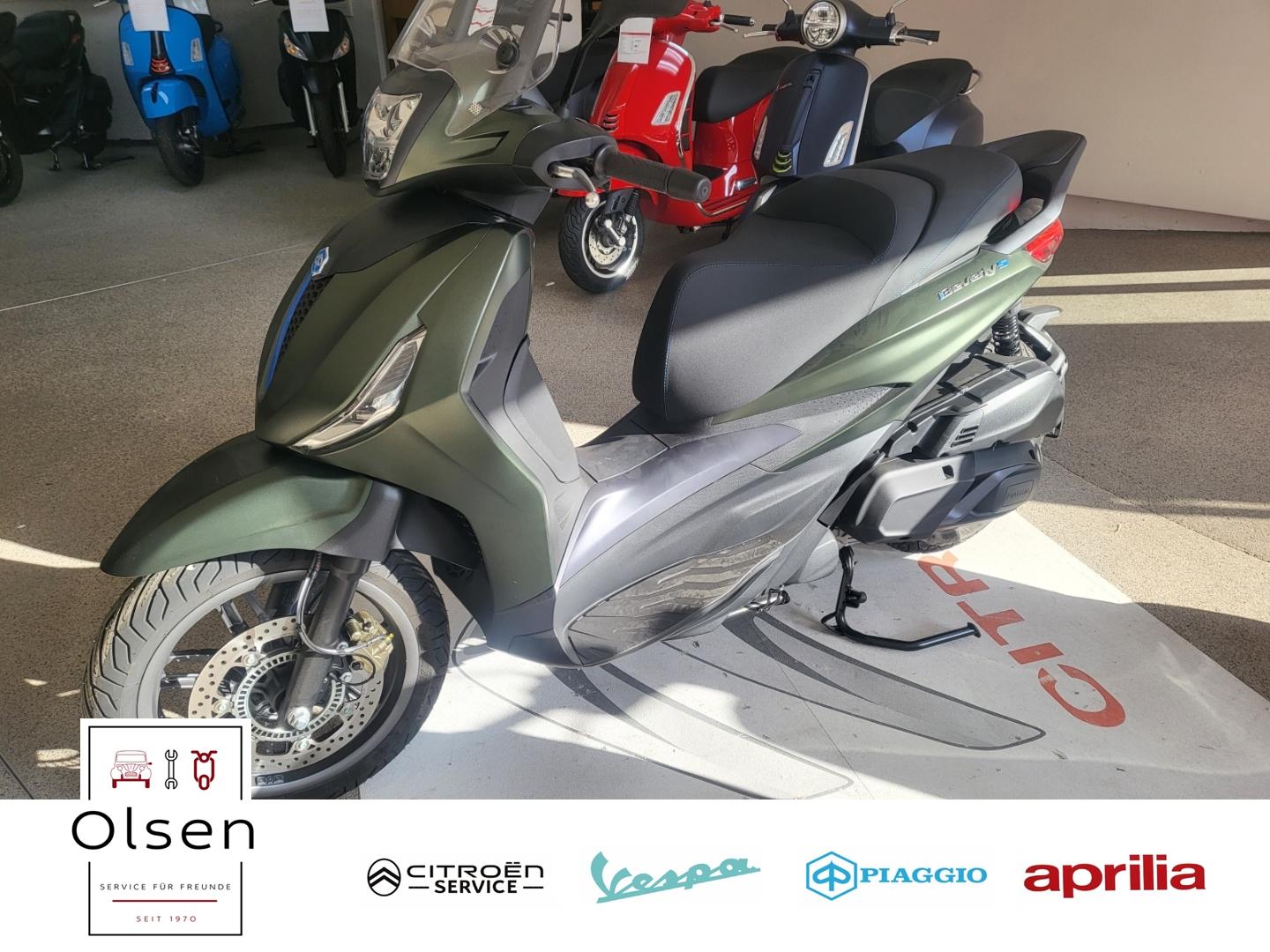 Piaggio Beverly 400 S E5+ Green & Blau auf Lager