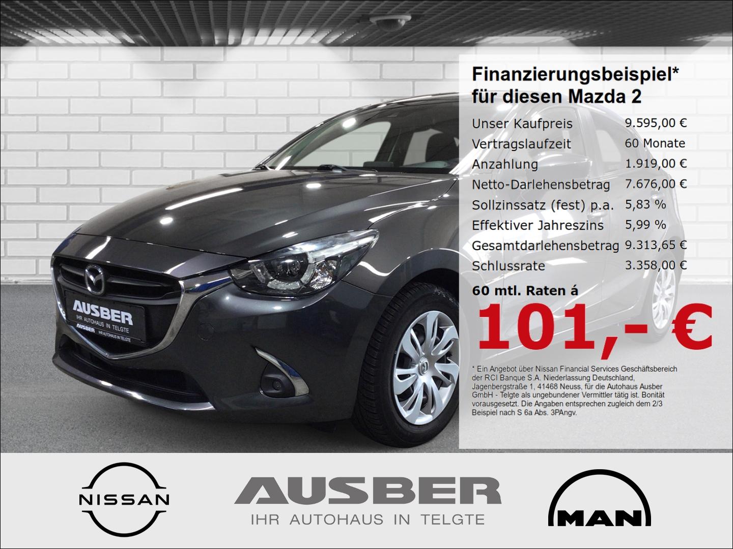 Mazda 2 Kizoku LED Navi Tempomat Einparkhilfe Sitzheiz