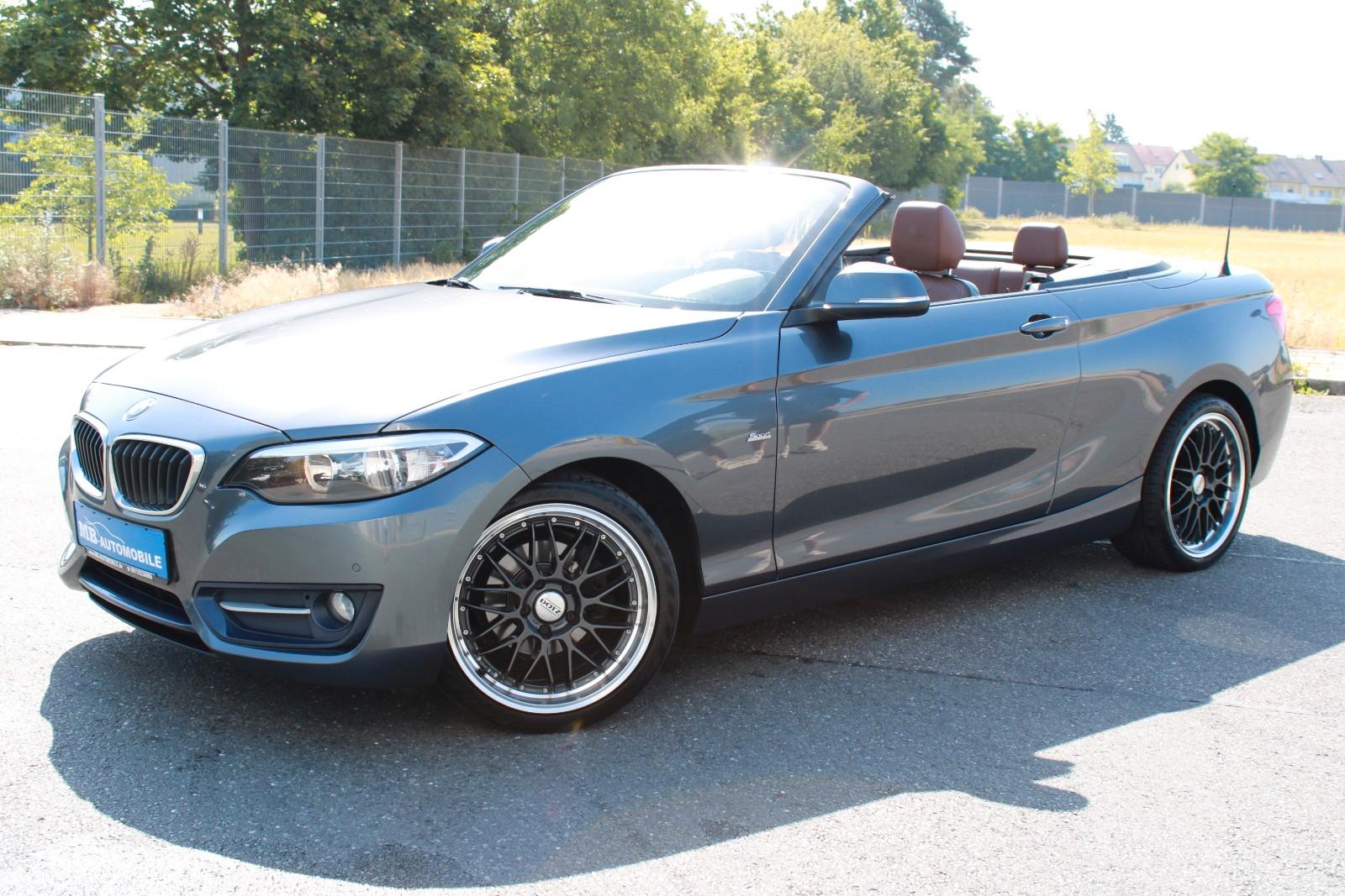 BMW 218d Cabrio Sport Line Navi Leder Klima Tempomat