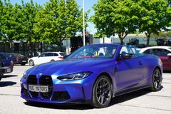 BMW M4 xDr Competition Cabrio in FROZEN BLUE