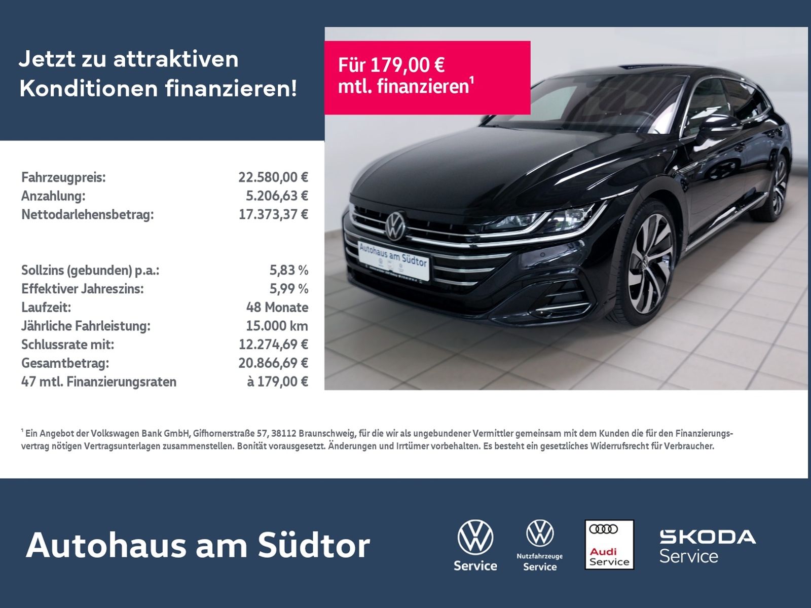 VW Arteon SB R-Line 2.0 TDI DSG | LED RFK ACC