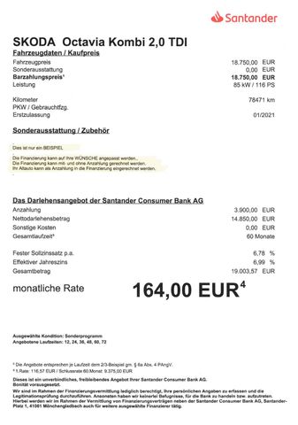 Fahrzeugabbildung Skoda Octavia Combi 2,0 TDI DPF >NAV/LED/PDC/SmartLink