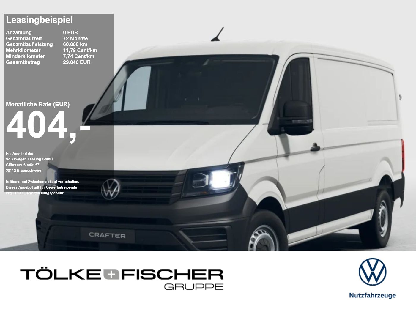 Volkswagen Crafter 35 Kasten 103kW Schalter Virtual PDC