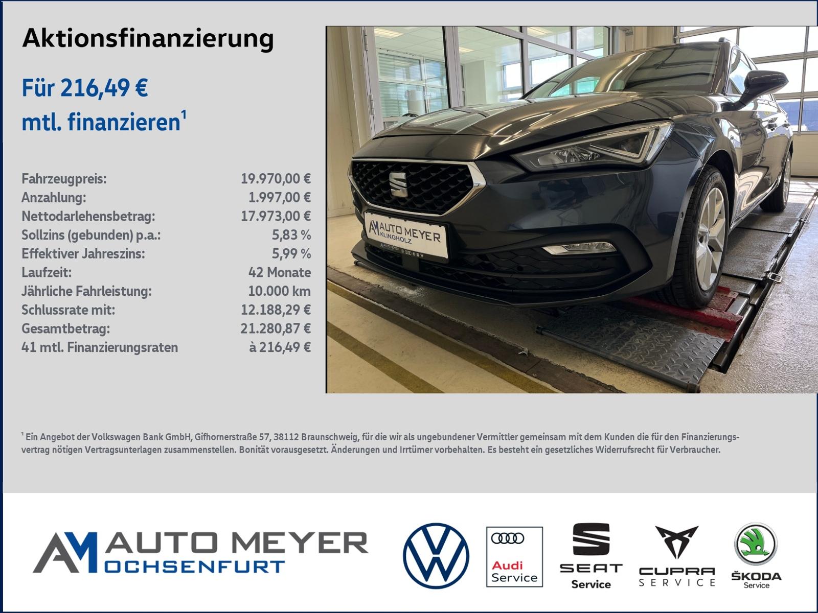 Seat Leon SP STYLE 2.0 TDI DSG Navi LED Kamera Keyles