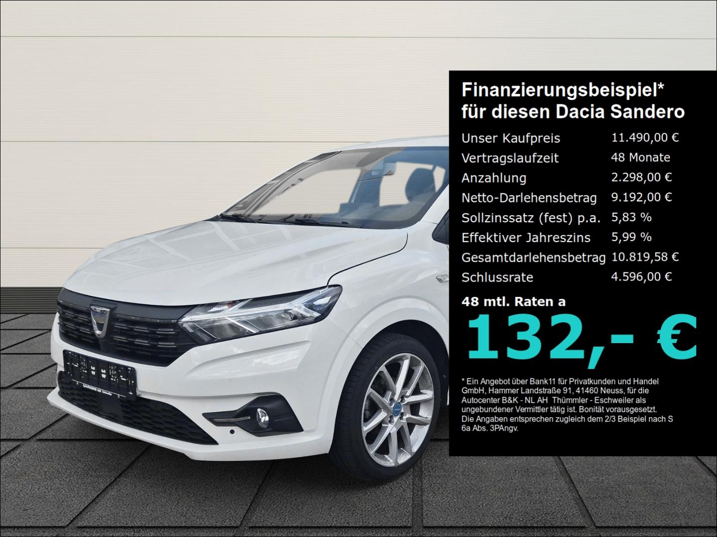 Dacia Sandero TCe 100 ECO-G Comfort LPG Navi Kamera Kl