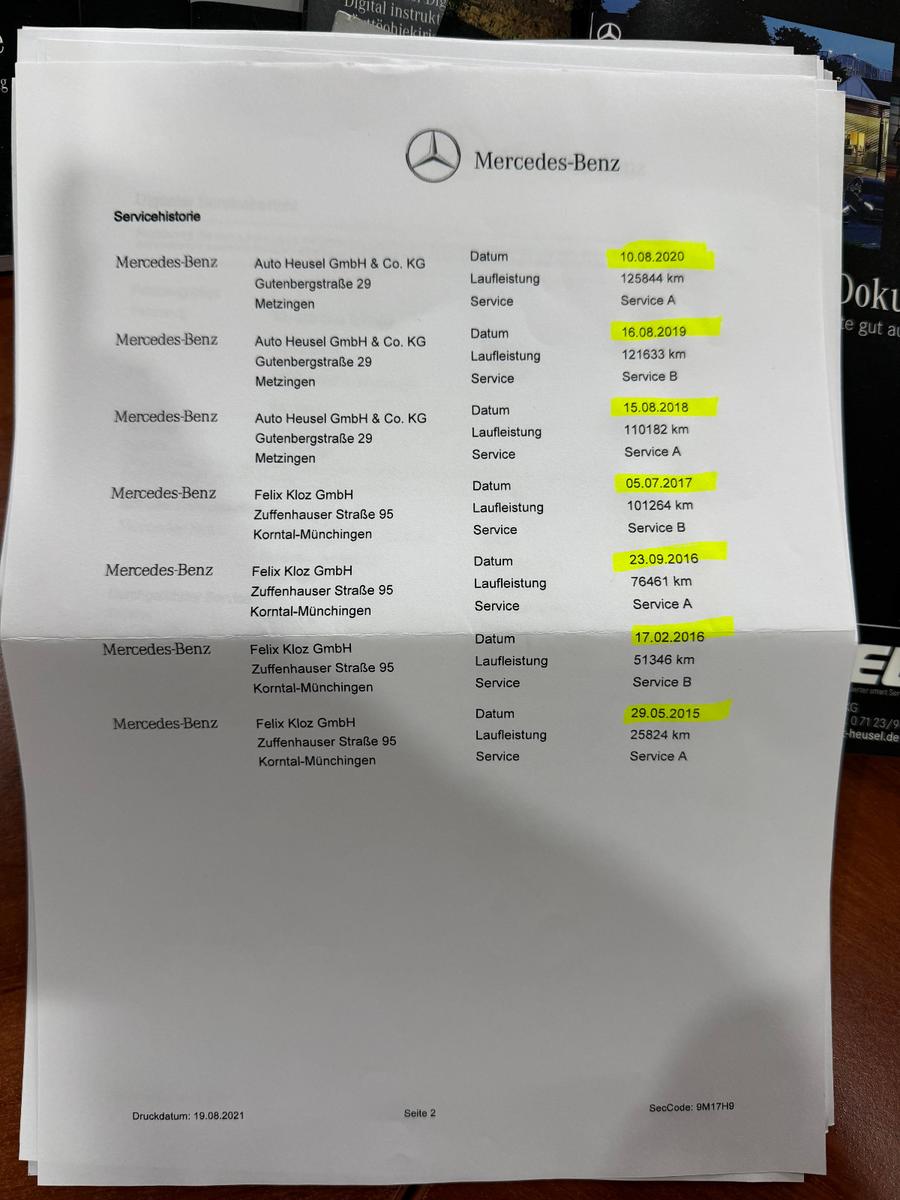 Mercedes-Benz ML 250 CDI BlueTec 4Matic/Durch-Mercedes Service