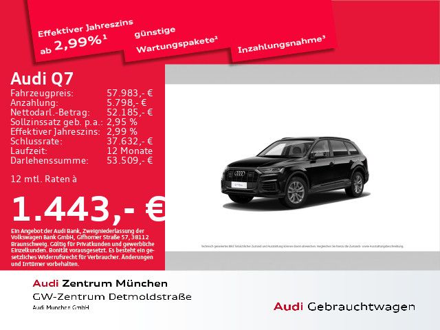 Audi Q7 55 TFSI e qu. S line HuD/Kameras/ACC