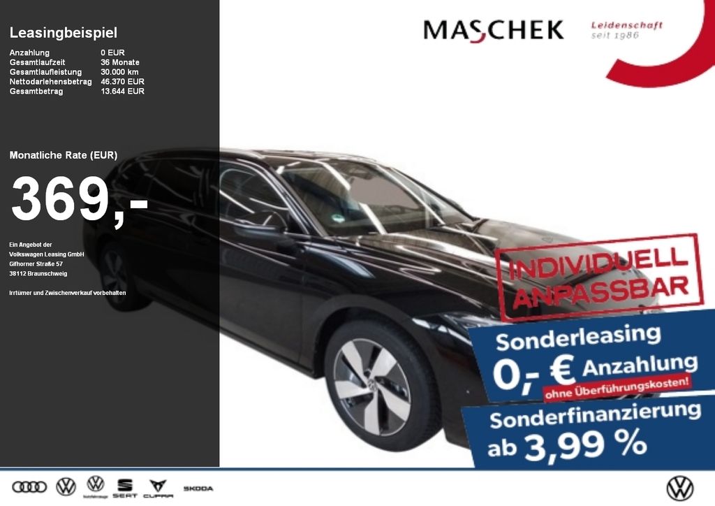 Volkswagen Passat Elegance 1.5 eHybrid HUD Pano AHK H&K 360