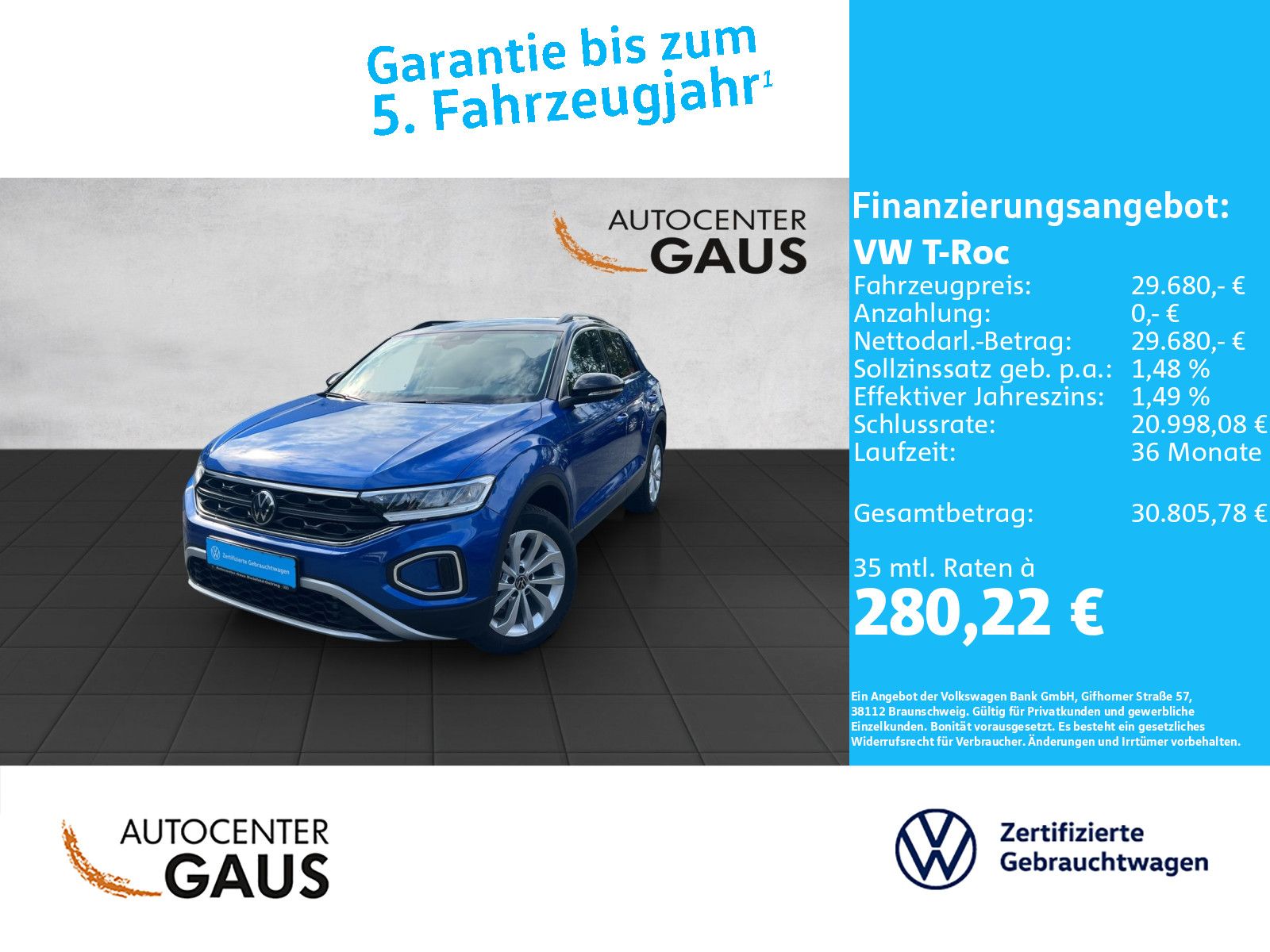 Volkswagen T-Roc Life 1.5 TSI DSG LED AHK Navi Standhzg foto 2