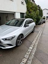 Mercedes-Benz CLA 250e | Plug-in Hyb | Scheckheft | Unfallfrei - silberne Mercedes-Benz CLA 250 Shooting Brake