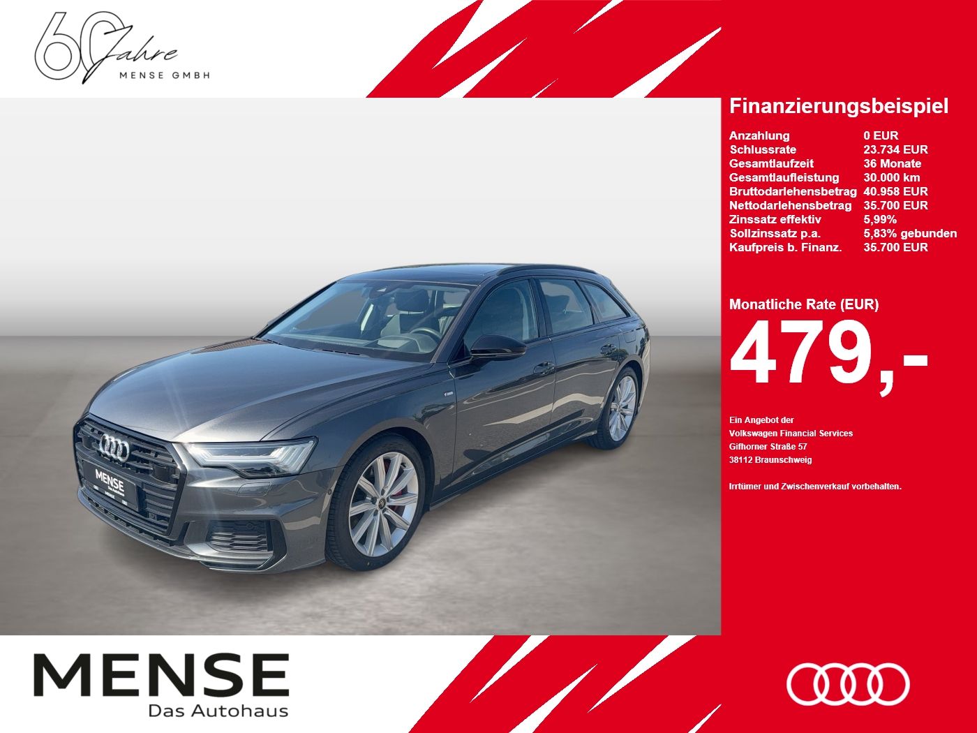 Audi A6 Avant 55 TFSI e quattro S tronic S line AHK