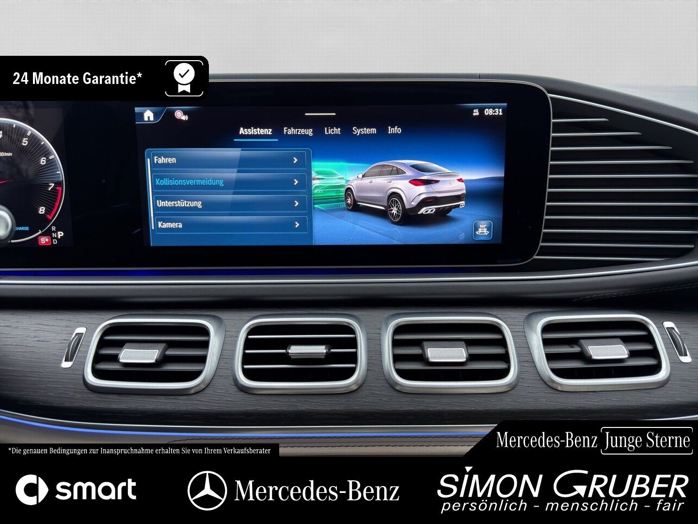 Fahrzeugabbildung Mercedes-Benz GLE 63 S 4M Coupé AMG HUD Sitzklima Massage 22``