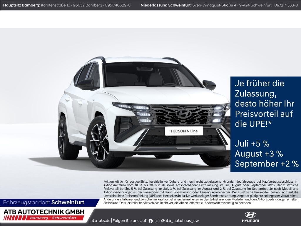 Tucson N-Line PHEV 1.6 T-GDI 288PS 2WD 6-Gang-A/