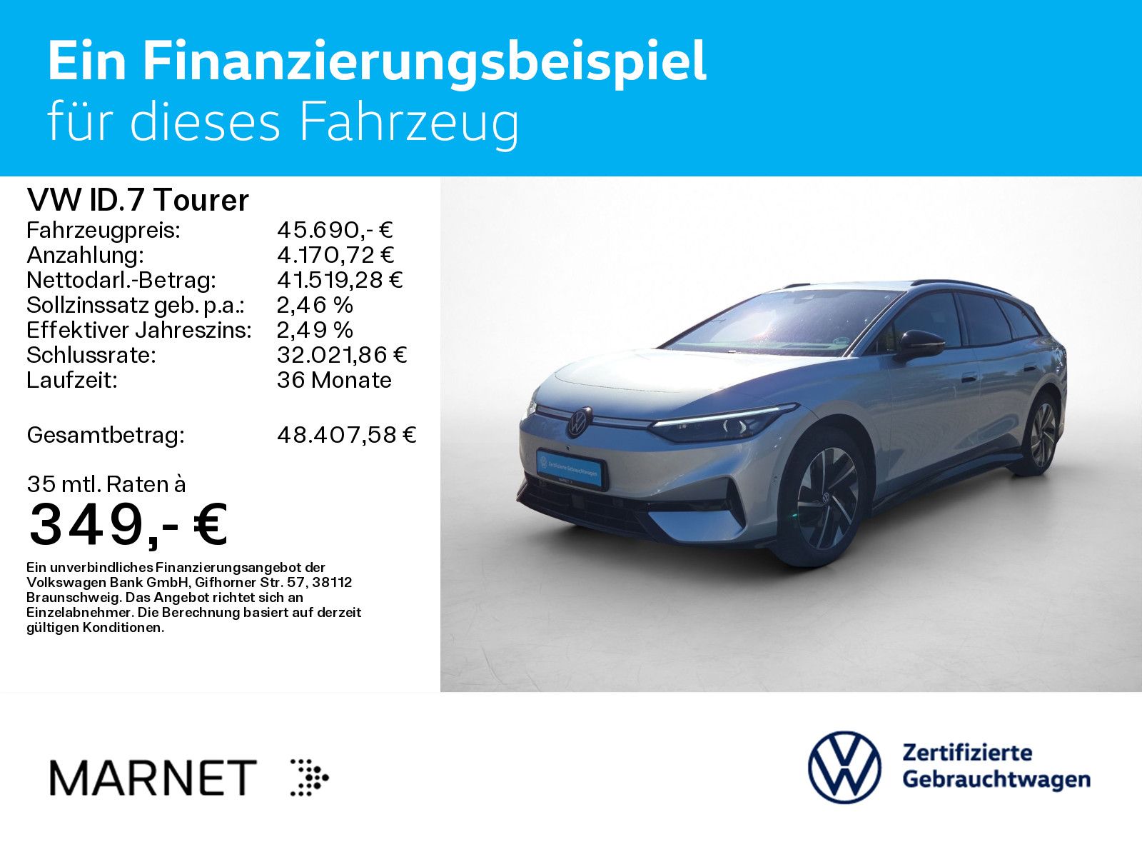 Volkswagen ID.7 Tourer Pro Navi*Wärmep.*IQ-Light*IQ-Drive*A imagem 2