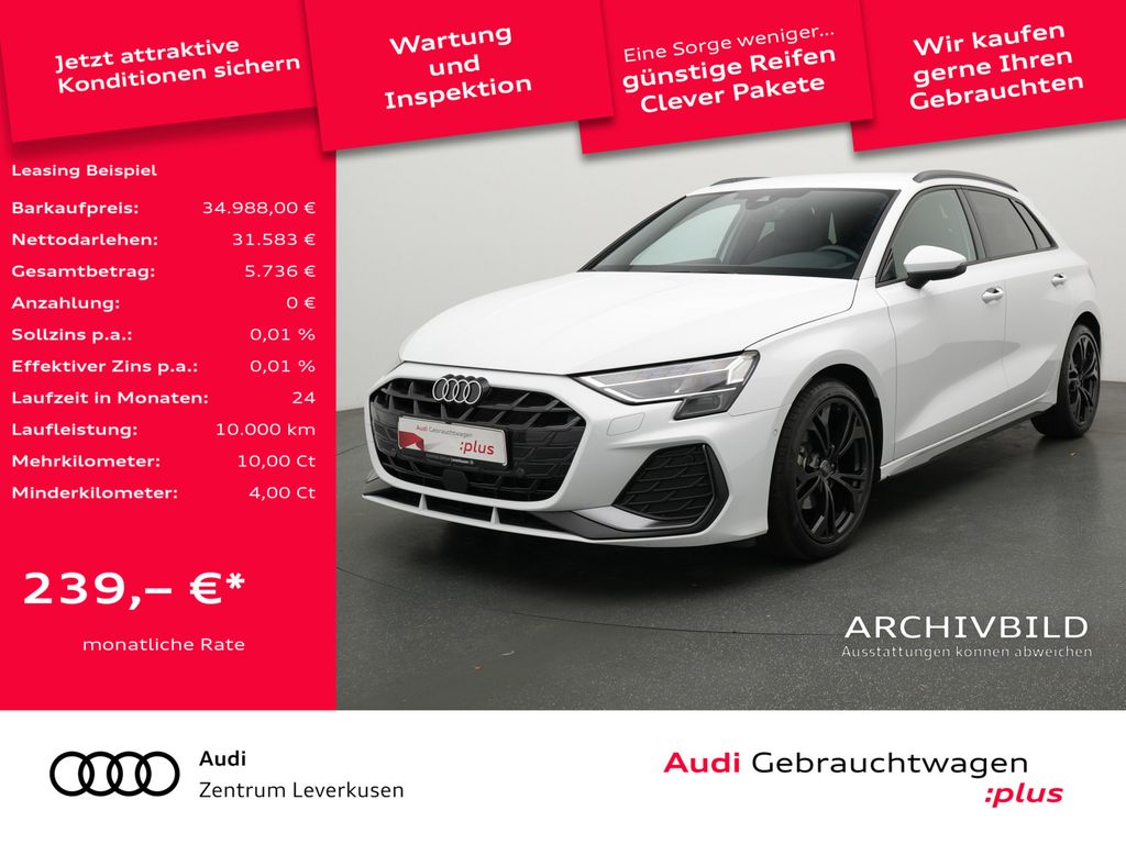 A3 Sportback S line MATRIX B&O LEDER AHK NAVI