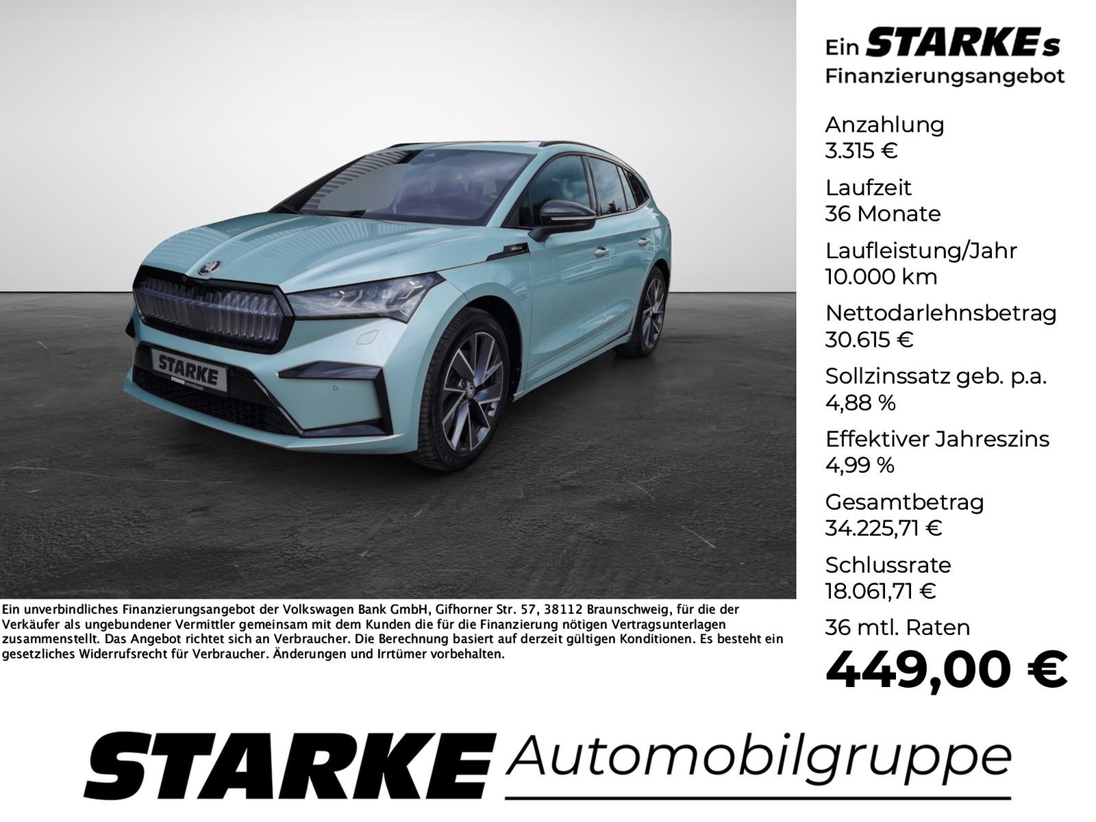 Skoda Enyaq 80 Sportline  HeadUp Panodach AHK Navi LED