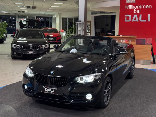 BMW 218 i Cabrio Sport Line NAVIGATION-SHZ-PDC-LED