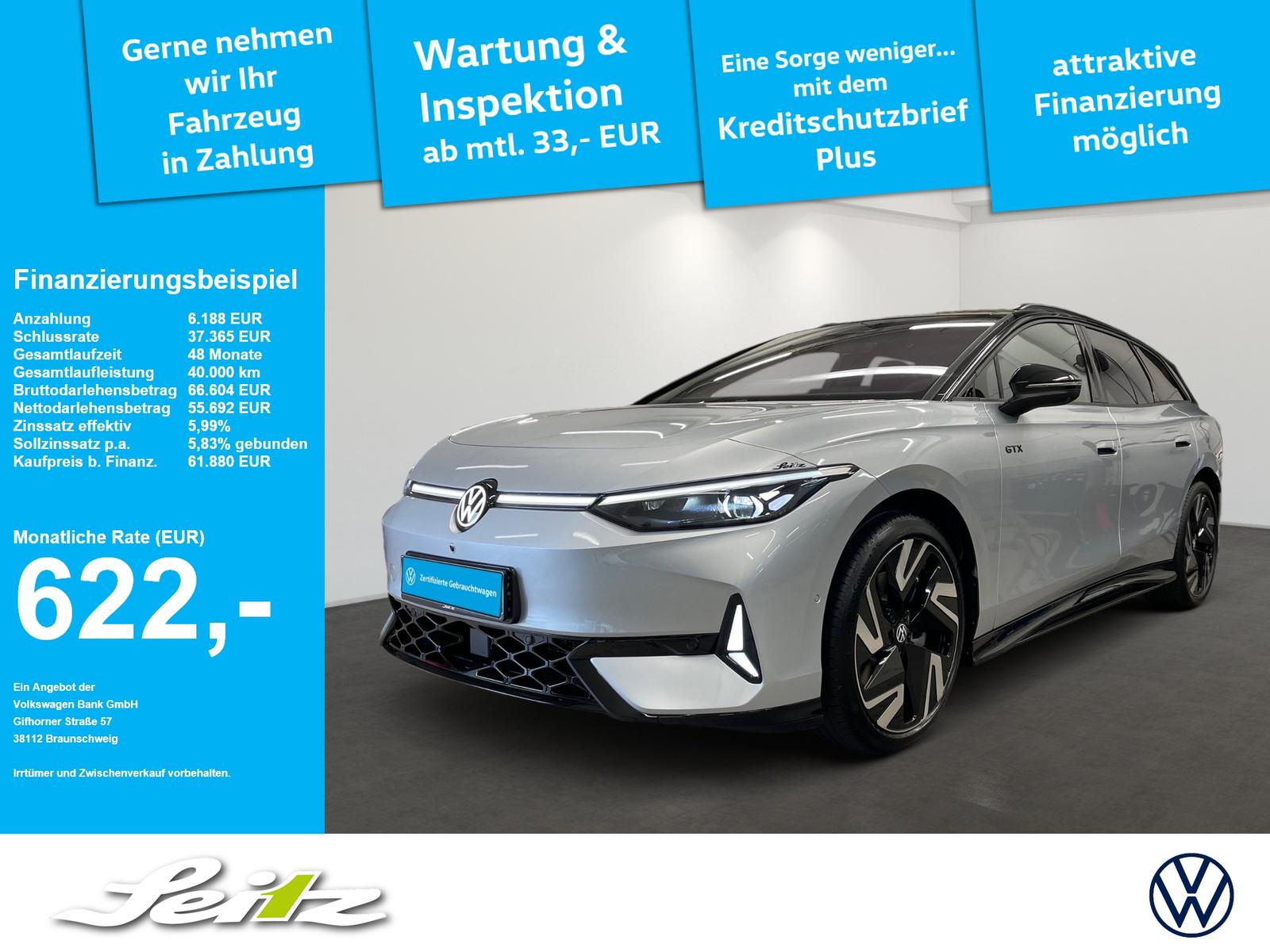 Volkswagen ID.7 Tourer 4M GTX *HEAD-UP*AHK*PANO*HARMAN*MATR