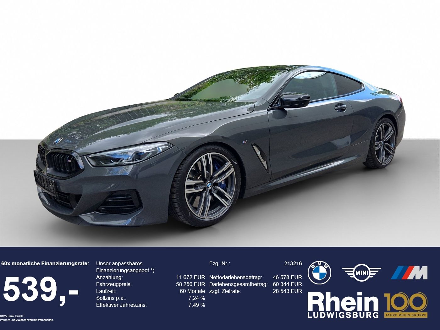 BMW M850i xDrive Coupé Navi.Laser.360°.SoftClose.ACC