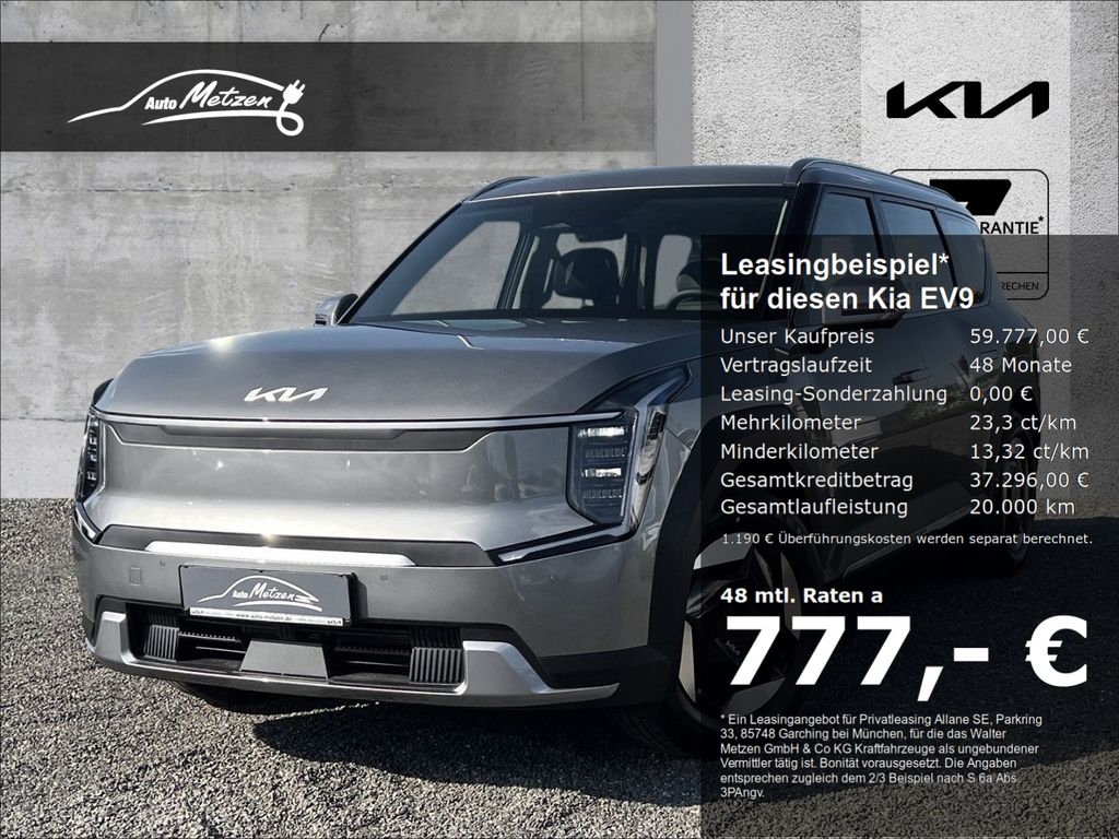 Kia EV9 76,1 kW/h RWD Air WP AHK Navi Digitales Cock