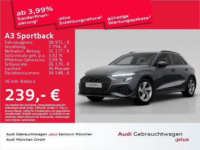 Audi A3 Sportback 40 TFSI e S tronic S line AHK/ACC/K