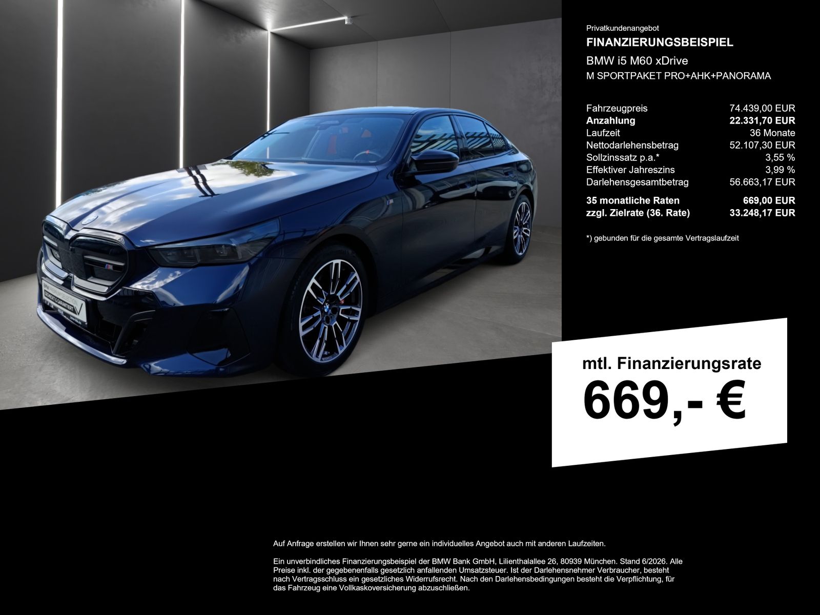 BMW i5 M60 xDrive M SPORTPAKET PRO+AHK+PANORAMA imagem 2