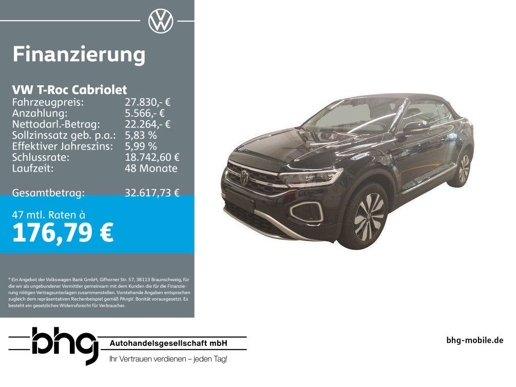 T-Roc Cabriolet 1.0 TSI OPF Goal