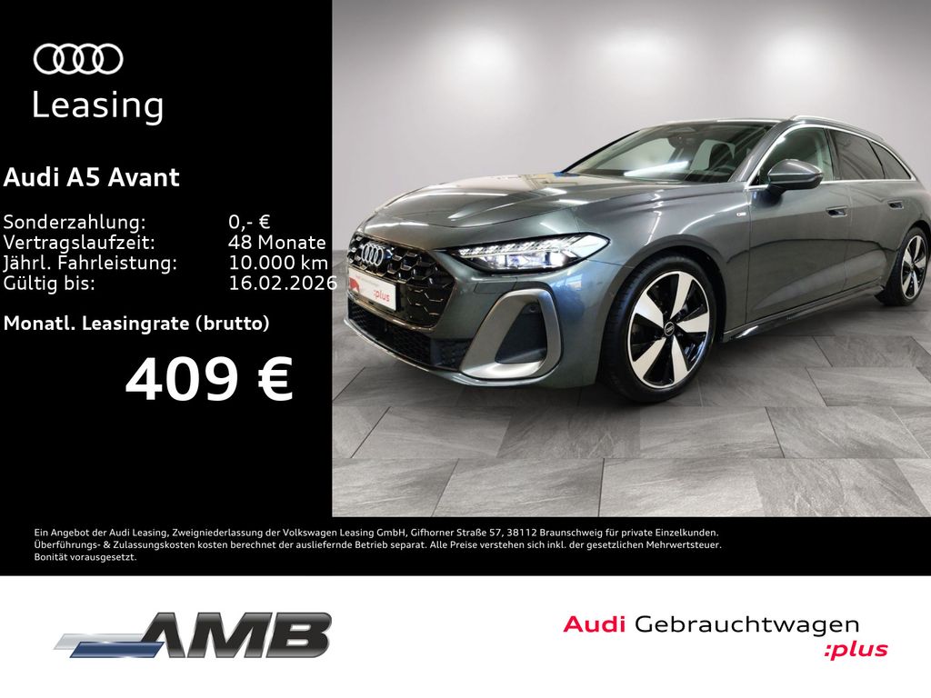 A5 Avant S line TFSI AHK/LED+/RFK/Tech/05.30Gara