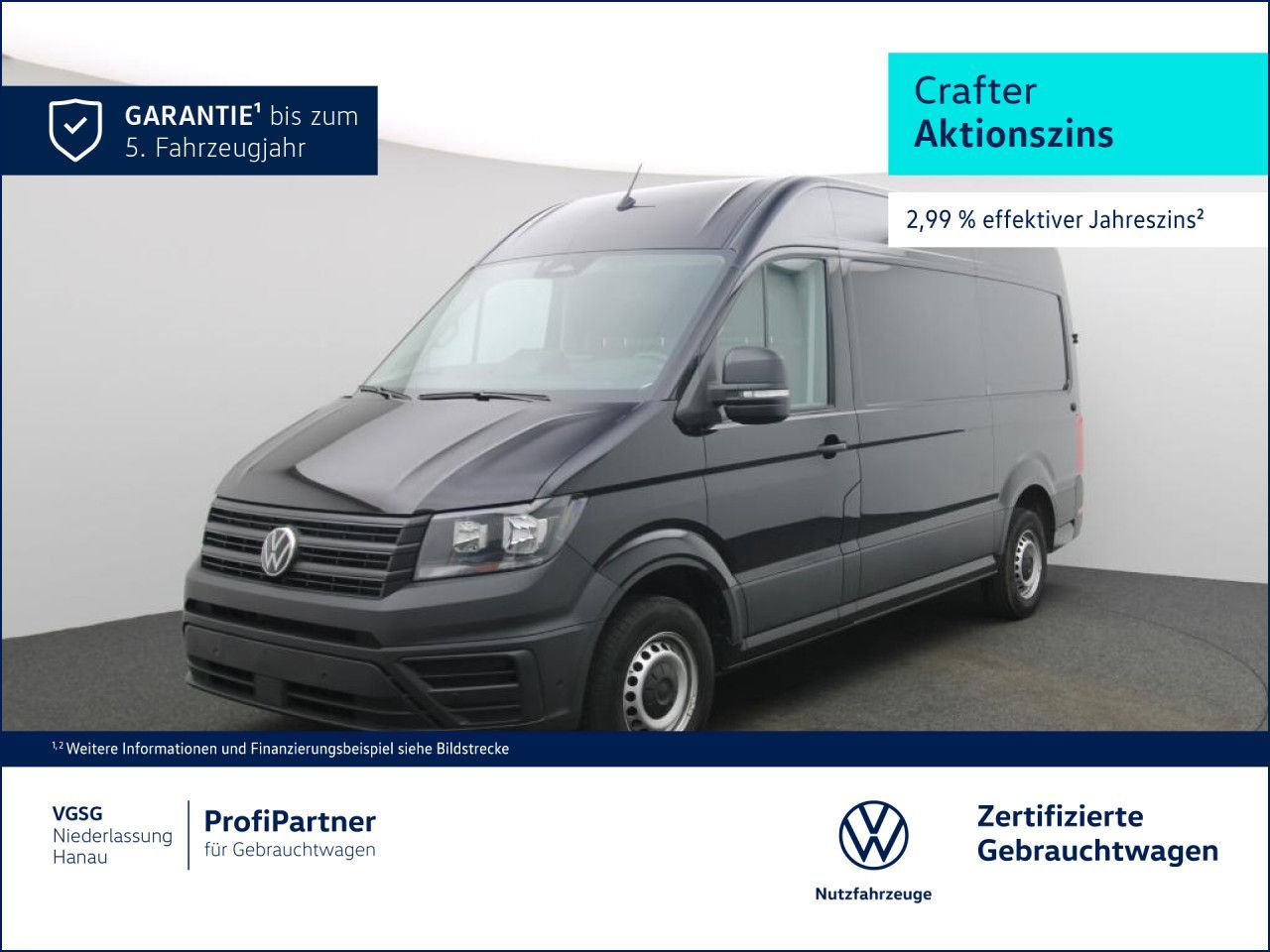Volkswagen Crafter Kasten Mittel Vorb. AHK Kamera Klima
