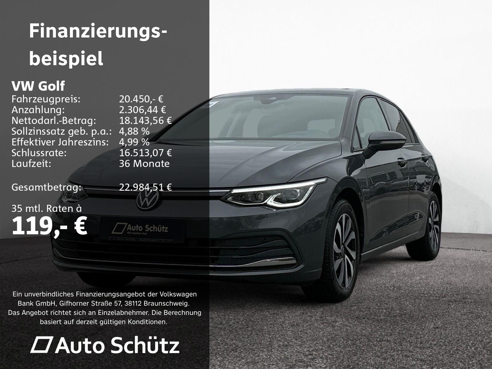 Volkswagen Golf VIII 1.5 TSI Active+NAVI+RFK+Standhzg+LED+A