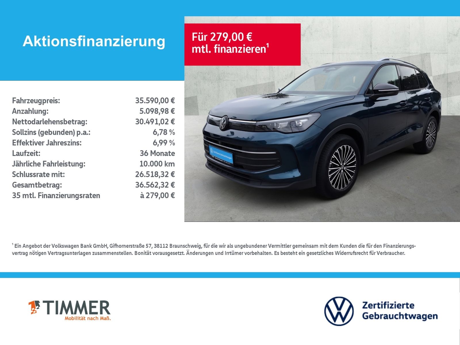 Volkswagen Tiguan 2.0 TDI DSG GOAL AHK 360° LED ACC VI foto 2