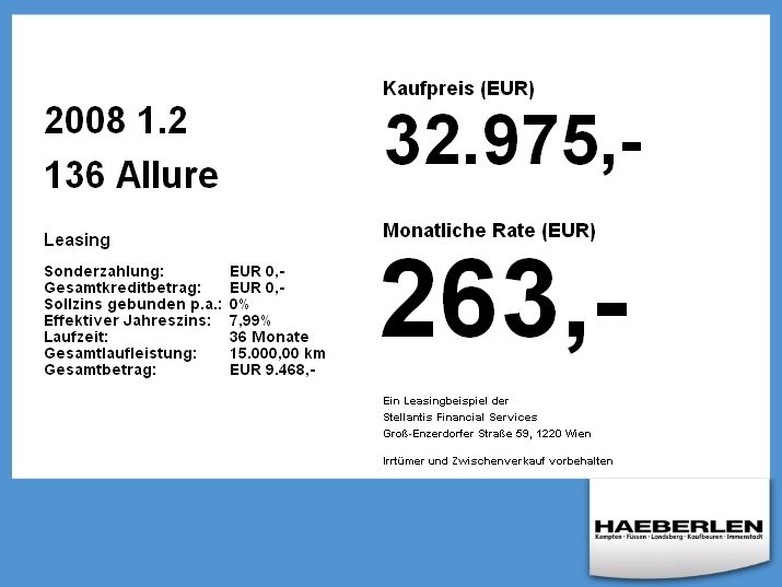 2008 1.2 136 Allure SICHT | NAVI | ALLWETTER