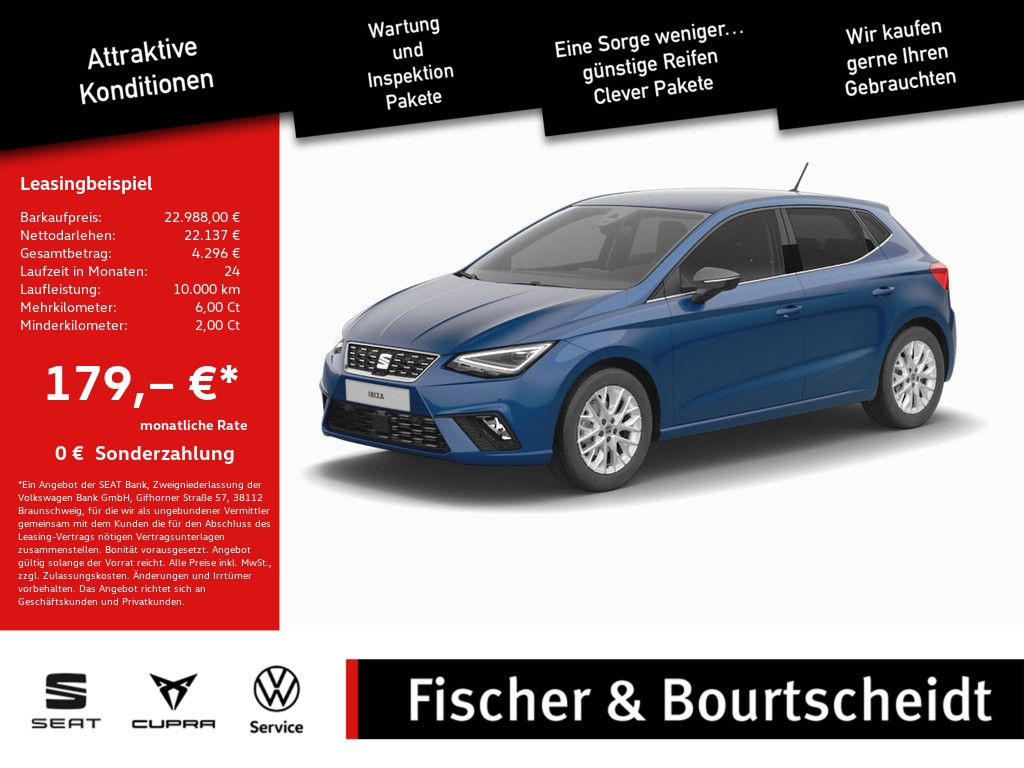 Seat Ibiza 1.0 TSI Xcellence DSG NAVI ACC LED SHZ