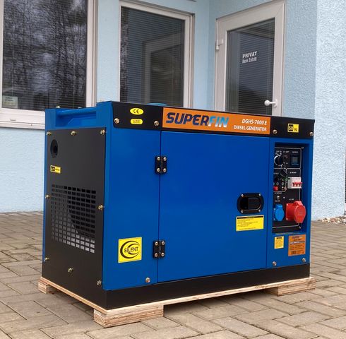 Jiný SUPERFIN Stromerzeuger 6,8KW Diesel Generator