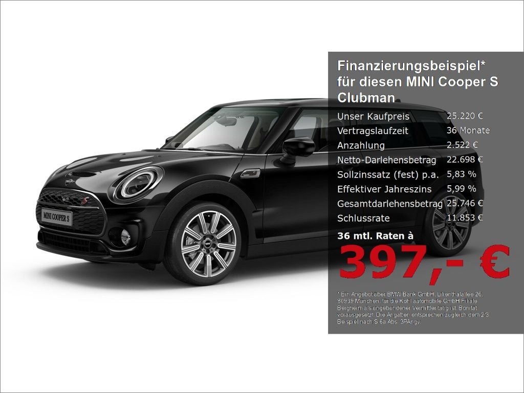 MINI Cooper S Clubman Yours Trim Harman Hardon Panora