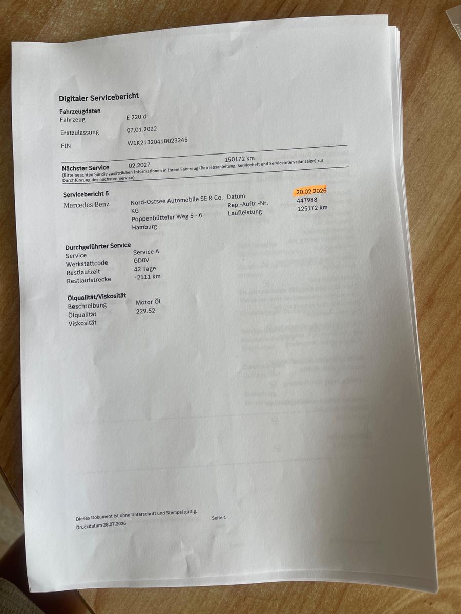 Mercedes-Benz E 220 E T-Modell E 220 d