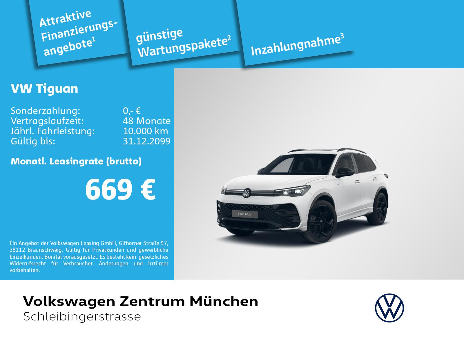 Volkswagen Tiguan 2.0 TDI 4MOT R-Line BlackStyle AHK Leder