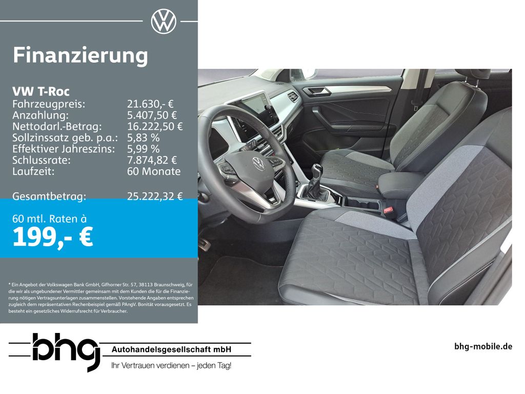 T-Roc Life 1.0 TSI *APP-CONNECT*NAVI*PDC*