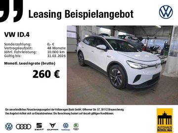 Volkswagen Leasingangebot: Volkswagen ID.4 Pure *NAV*ACC*LED*SHZ*PDC*App-Connect*
