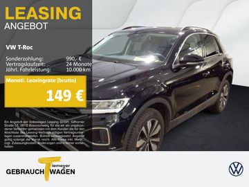 Volkswagen Leasingangebot: Volkswagen T-Roc 1.0 TSI GOAL NAVI SITZHZG PDC LED